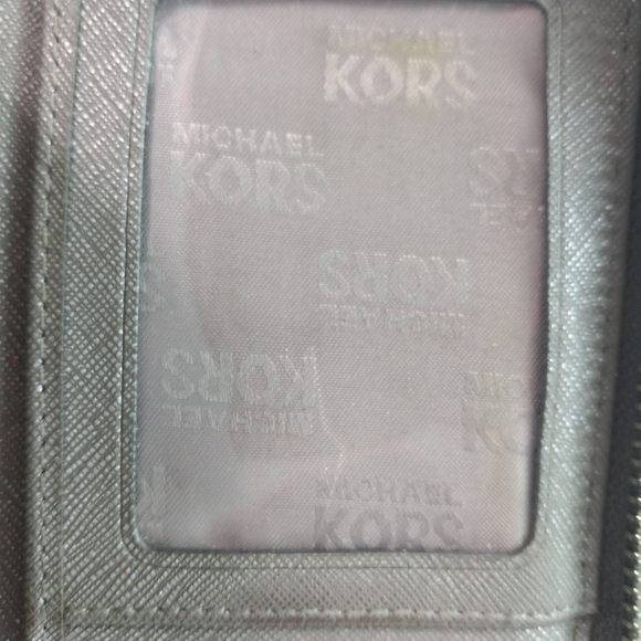 Michael Kors Metallic Clutch Zip Wallet